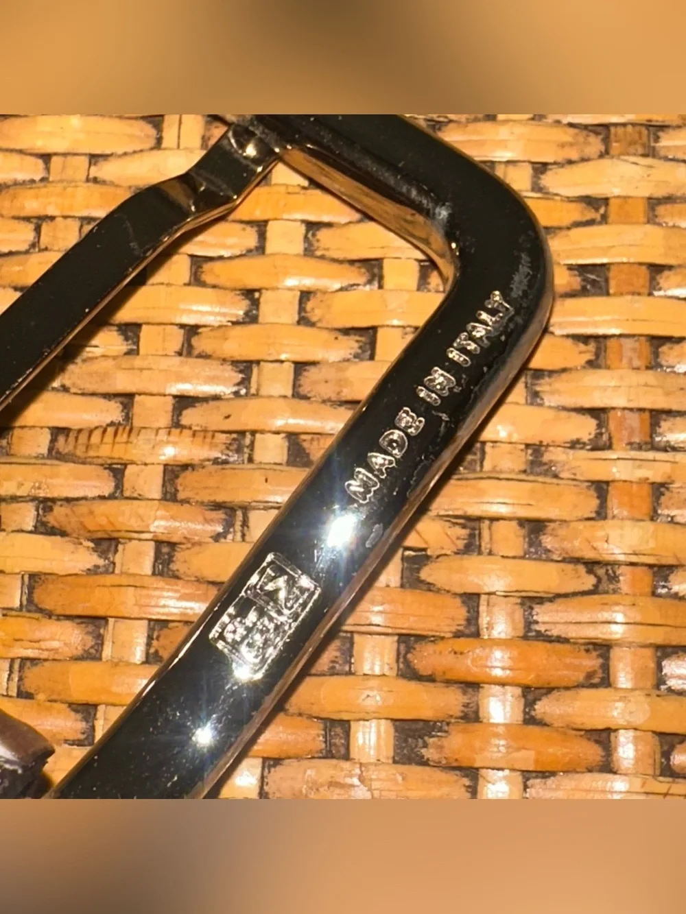 Vintage Python Snake Skin Belt Mens Brown Classic Preppy Old Money Made In Italy